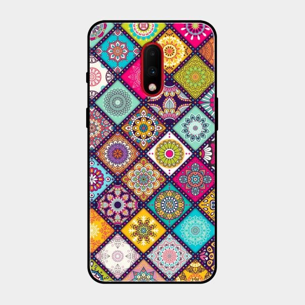 Mandala Glass Case Cover V2 For Oneplus 7