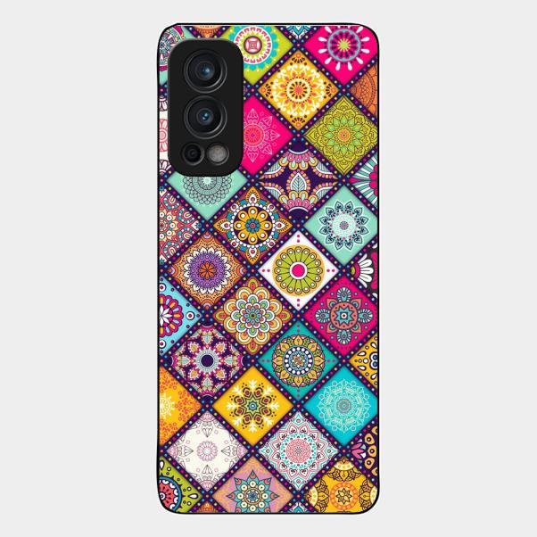 Mandala Glass Case Cover V2 For Oneplus Nord 2 5G