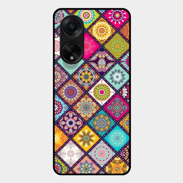 Mandala Glass Case Cover V2 For Oppo F23 5G