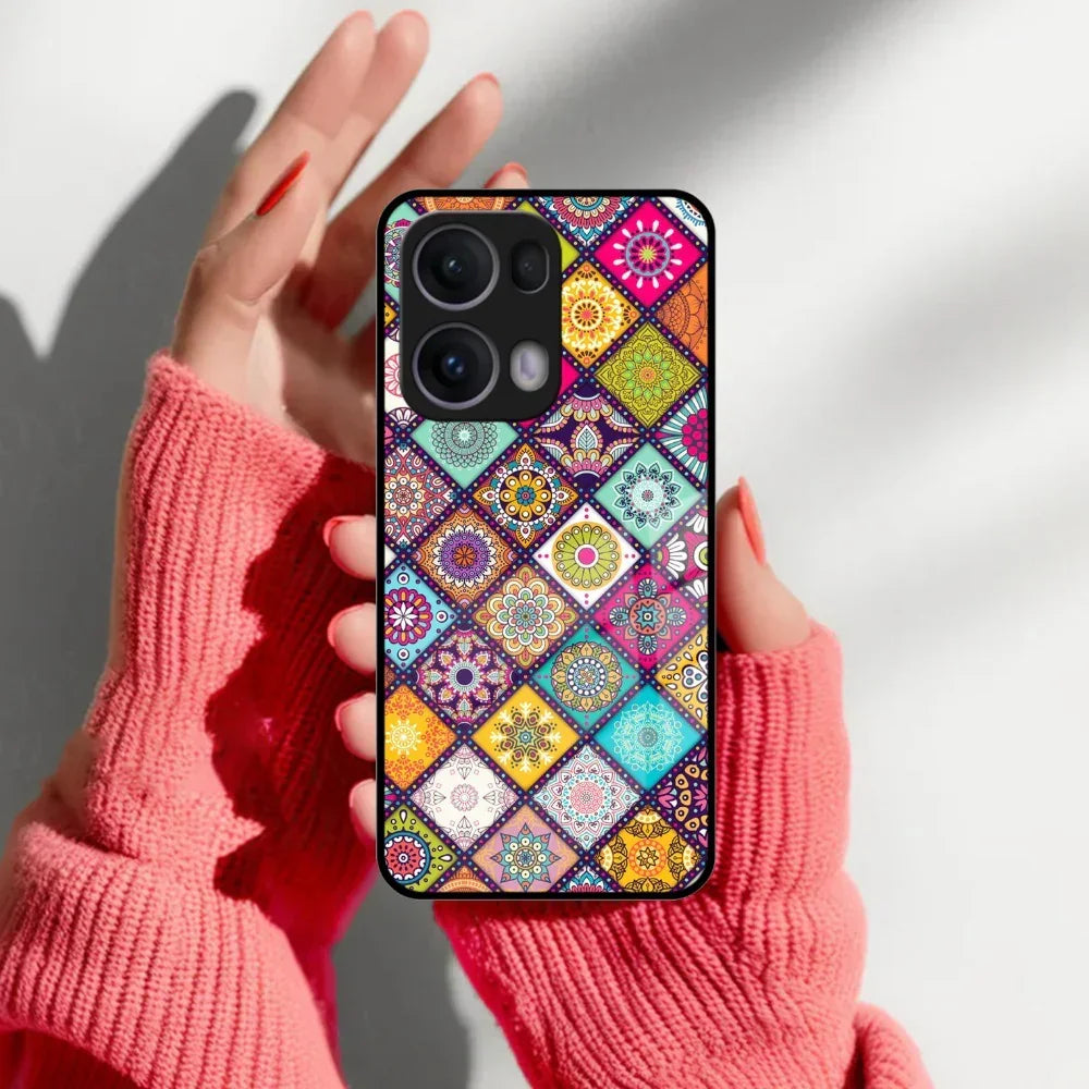 Mandala Glass Case Cover V2 For Oppo - ShopOnCliQ