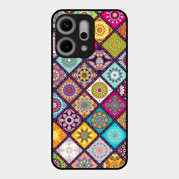 Mandala Glass Case Cover V2 For Oppo Reno 14 Pro 5G