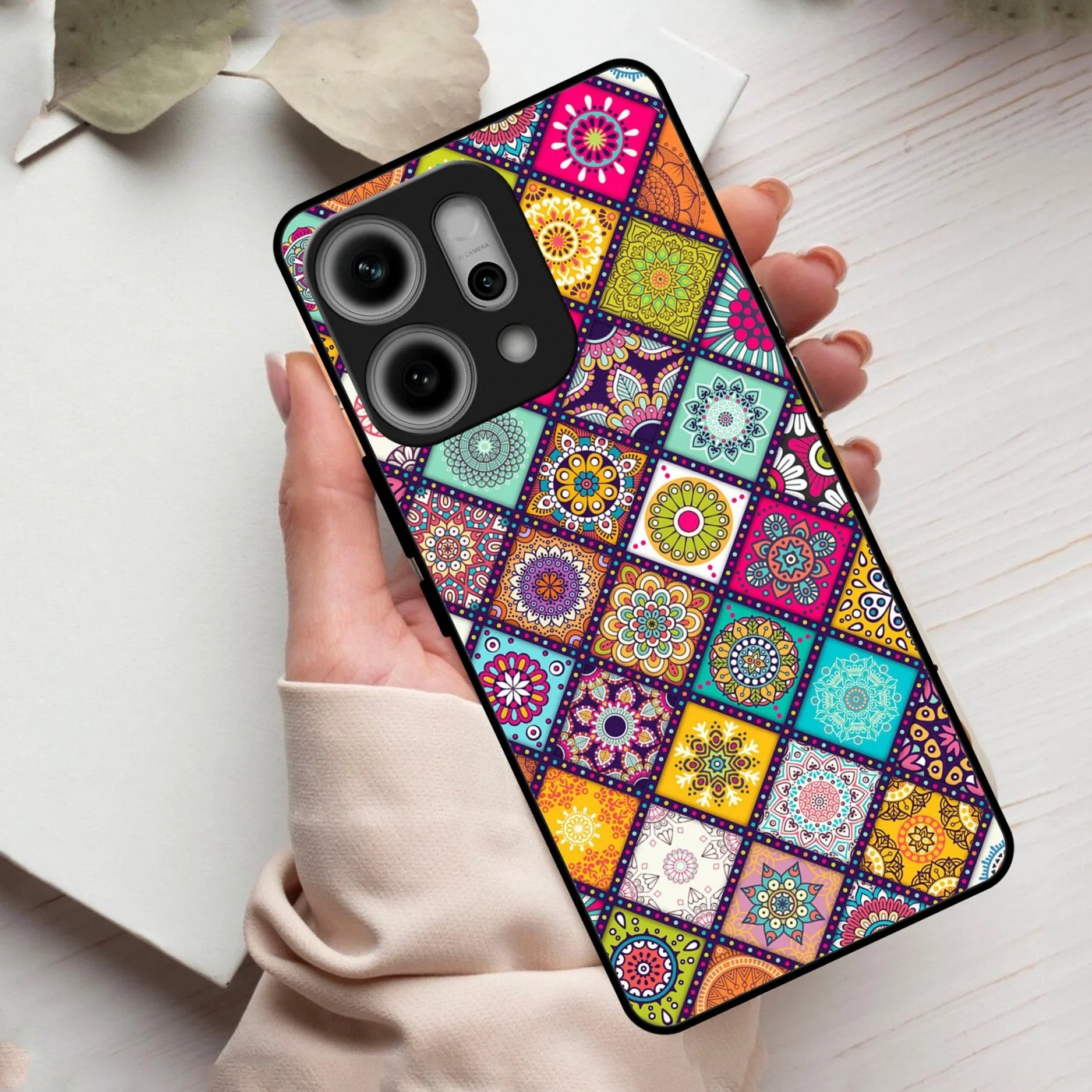 Mandala Glass Case Cover V2 For Oppo - ShopOnCliQ