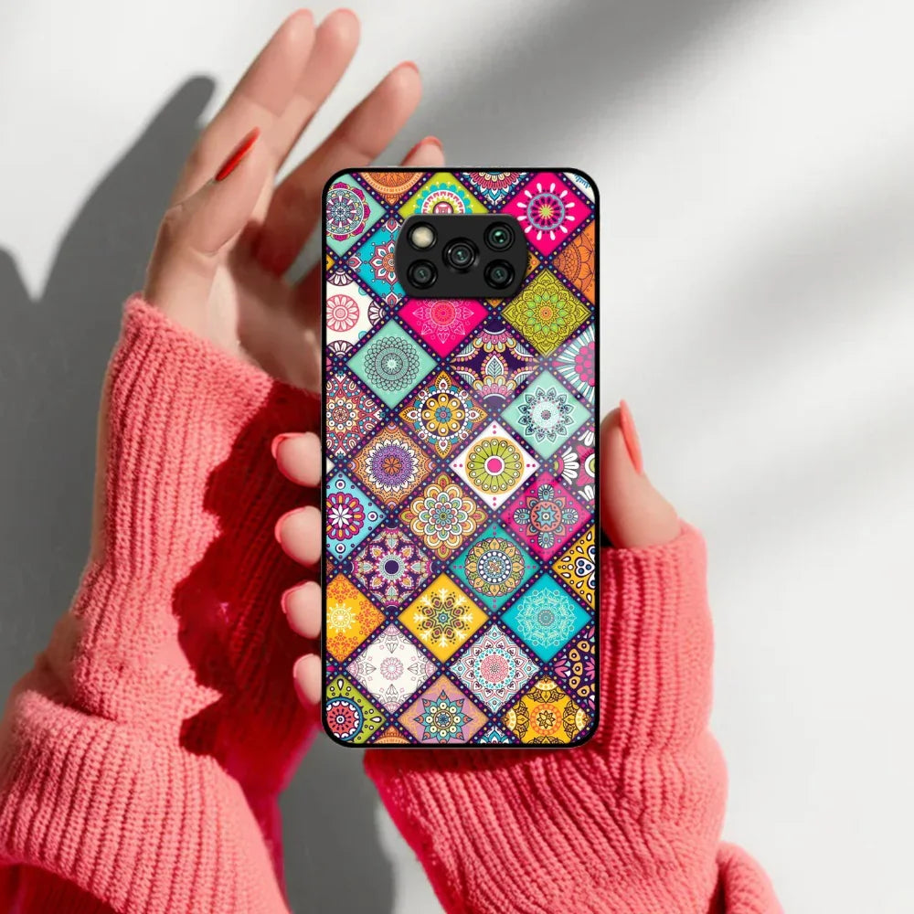 Mandala Glass Case Cover V2 For Poco - ShopOnCliQ