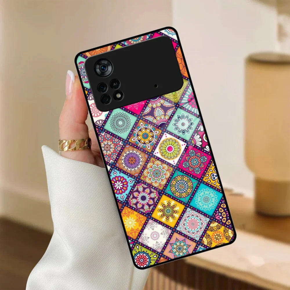 Mandala Glass Case Cover V2 For Poco - ShopOnCliQ