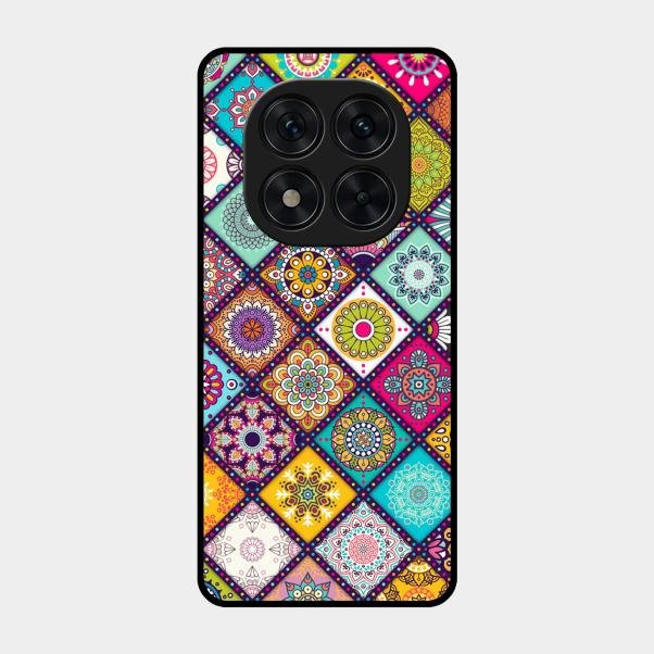 Mandala Glass Case Cover V2 For Poco X7 5G