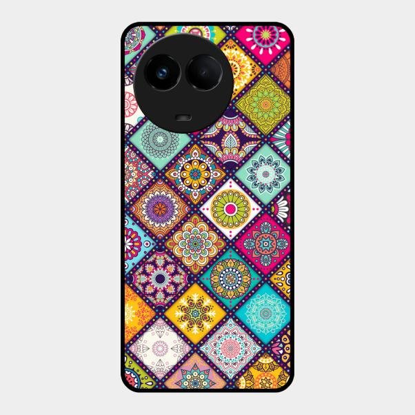 Mandala Glass Case Cover V2 For Realme 11 5G