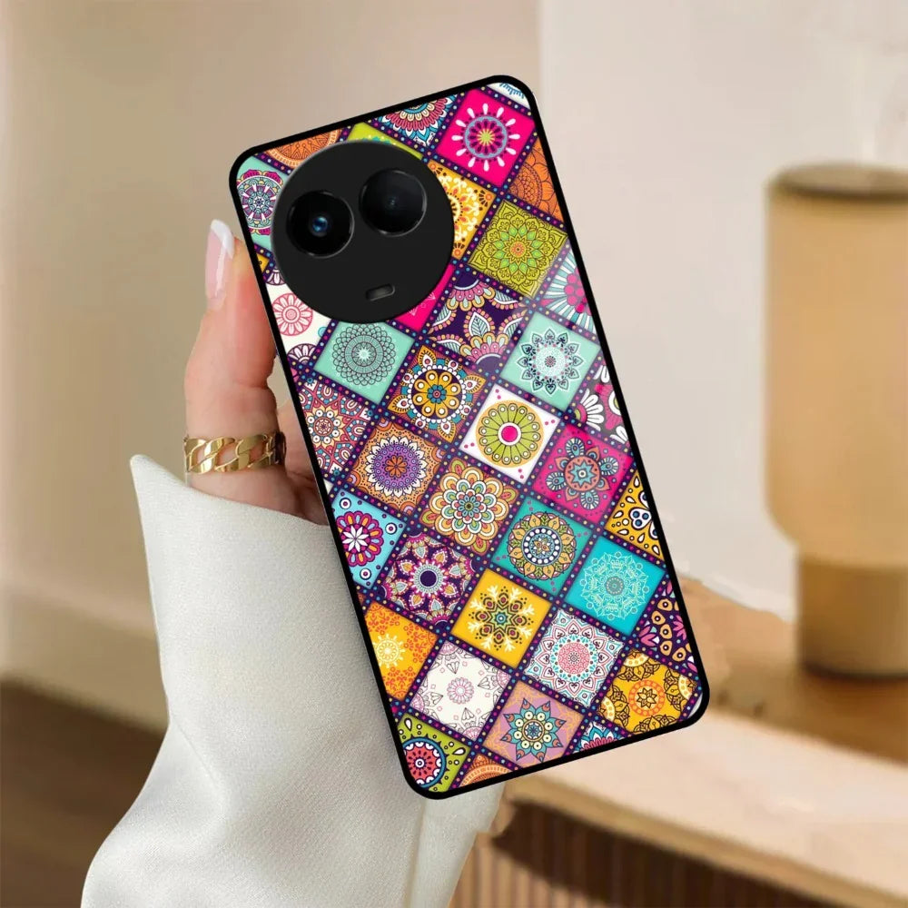 Mandala Glass Case Cover V2 For Realme/Narzo - ShopOnCliQ