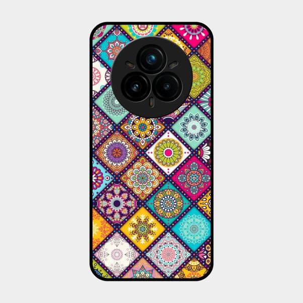 Mandala Glass Case Cover V2 For Realme 14 Pro 5G