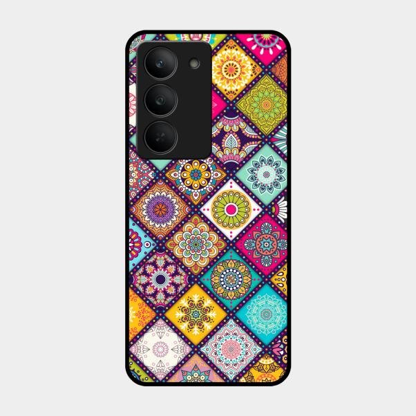 Mandala Glass Case Cover V2 For Realme 14X 5G