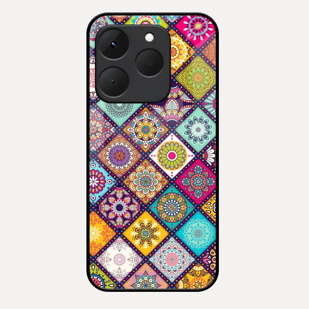 Mandala Glass Case Cover V2 For Realme 15T 5G