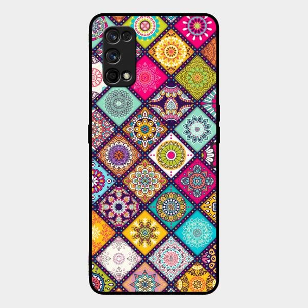 Mandala Glass Case Cover V2 For Realme 7 Pro