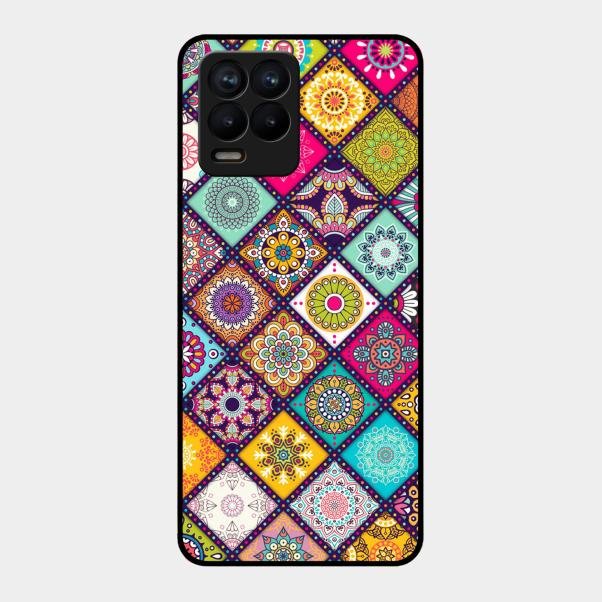 Mandala Glass Case Cover V2 For Realme 8 Pro