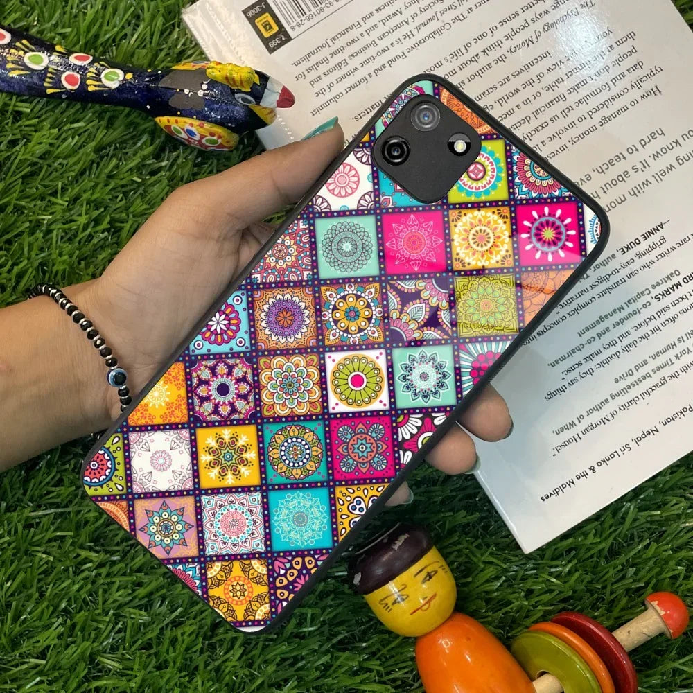 Mandala Glass Case Cover V2 For Realme/Narzo - ShopOnCliQ