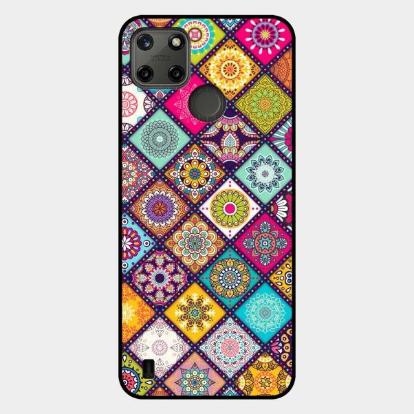 Mandala Glass Case Cover V2 For Realme C21Y