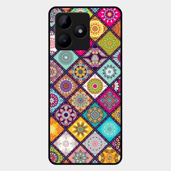 Mandala Glass Case Cover V2 For Realme C53