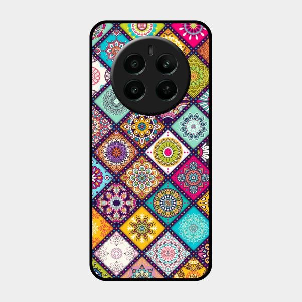 Mandala Glass Case Cover V2 For Realme Narzo 70 Pro 5G