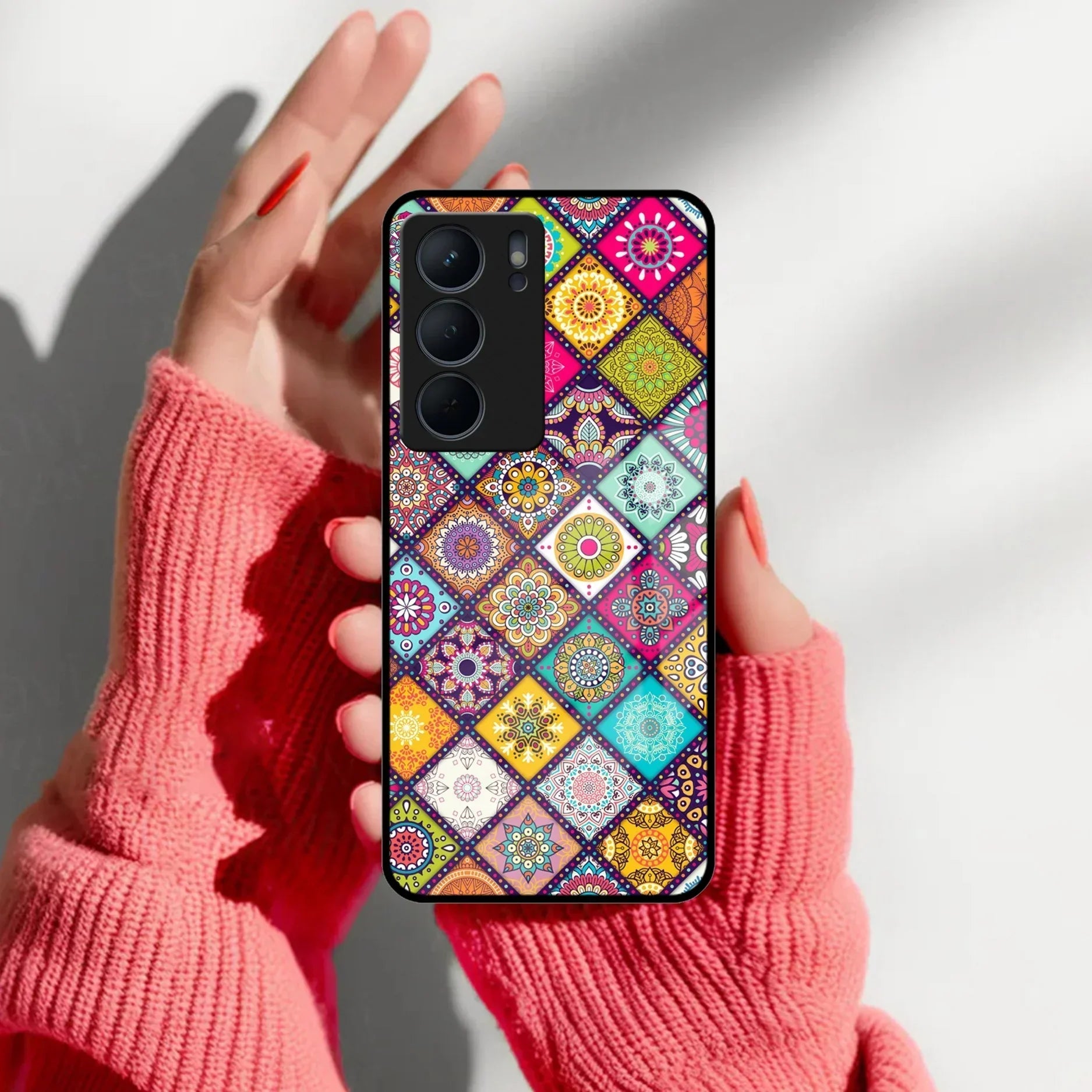 Mandala Glass Case Cover V2 For Realme/Narzo - ShopOnCliQ
