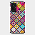 Mandala Glass Case Cover V2 For Redmi 11 Prime 4G