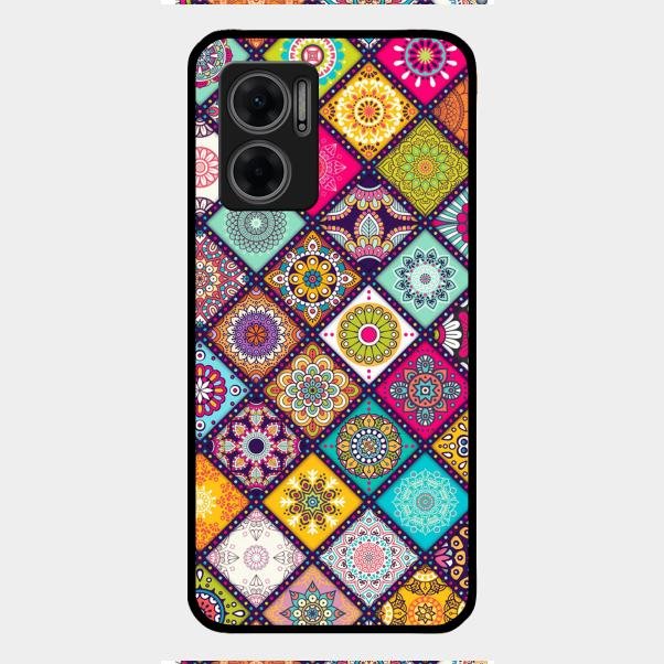 Mandala Glass Case Cover V2 For Redmi 11 Prime 5G