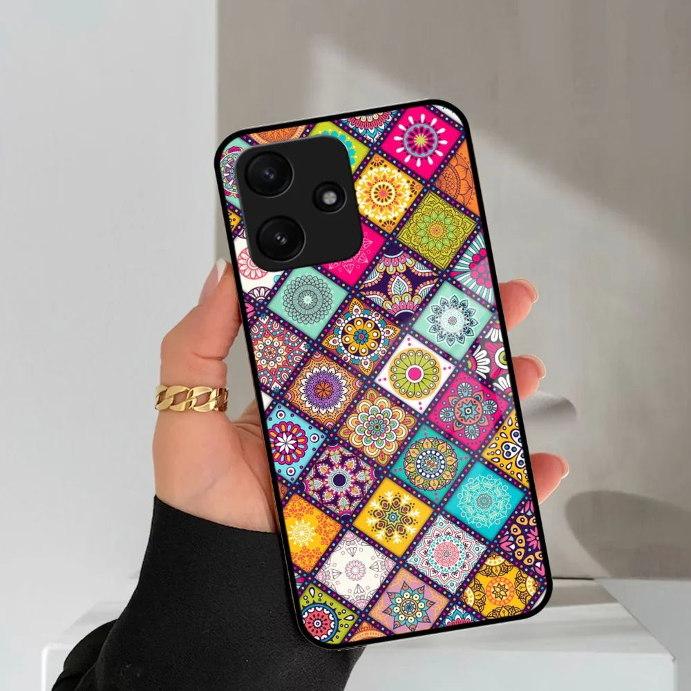 Mandala Glass Case Cover V2 For Poco - ShopOnCliQ