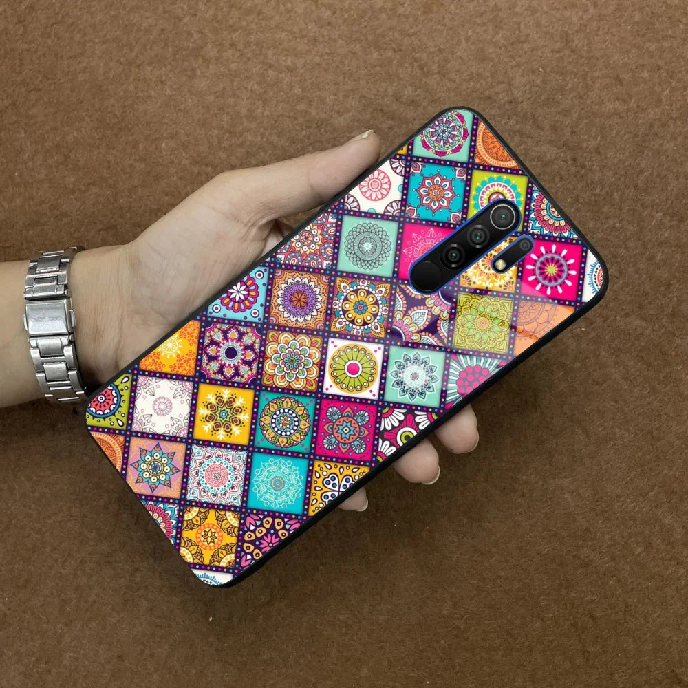 Mandala Glass Case Cover V2 For Poco - ShopOnCliQ