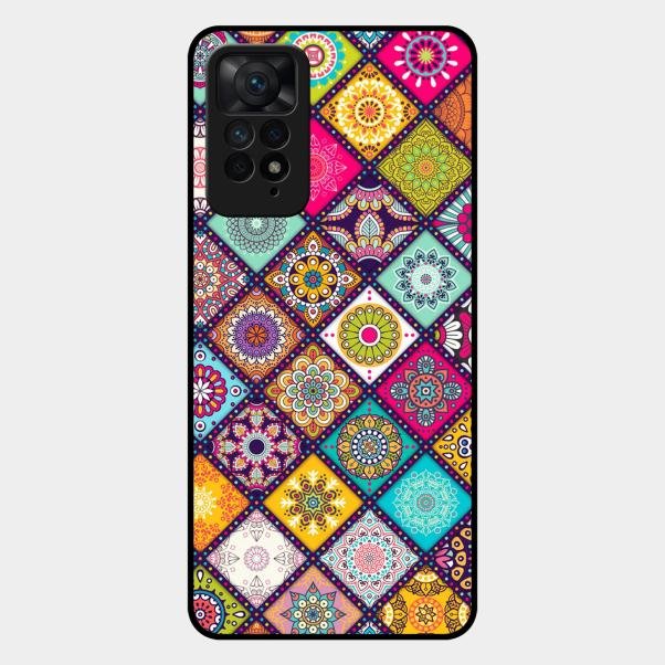 Mandala Glass Case Cover V2 For Redmi Note 11 Pro Plus 5G