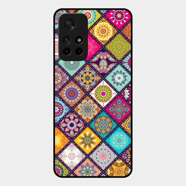 Mandala Glass Case Cover V2 For Redmi Note 11T 5G