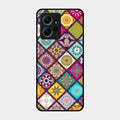 Mandala Glass Case Cover V2 For Redmi Note 12 4G