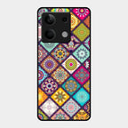 Mandala Glass Case Cover V2 For Redmi Note 13 5G