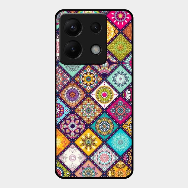 Mandala Glass Case Cover V2 For Redmi Note 13 Pro 5G