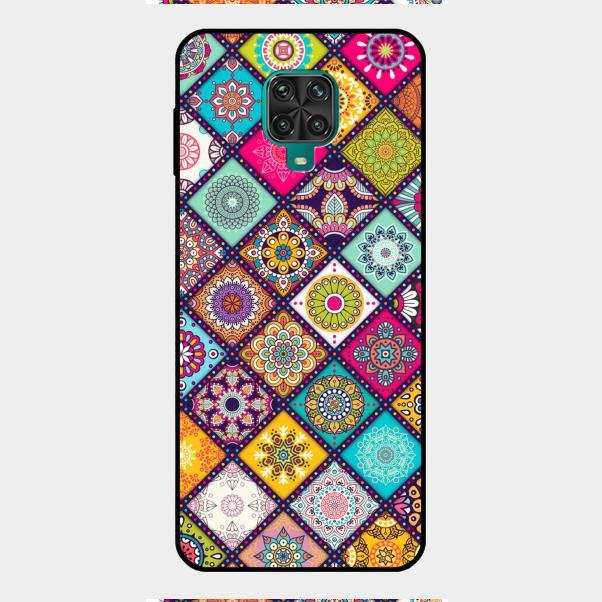 Mandala Glass Case Cover V2 For Redmi Note 9 Pro