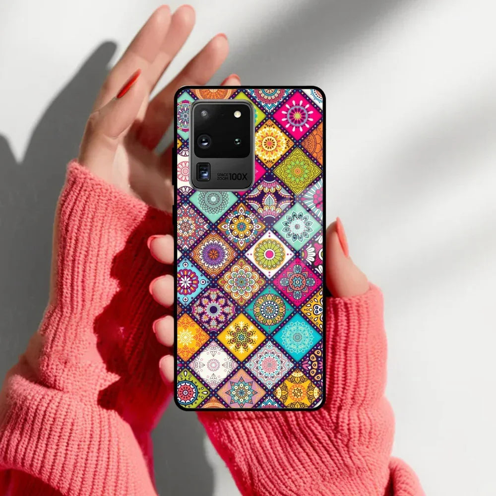 Mandala Glass Case Cover V2 For Samsung - ShopOnCliQ