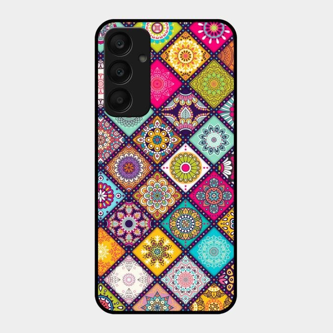Mandala Glass Case Cover V2 For Samsung Galaxy A25 5G