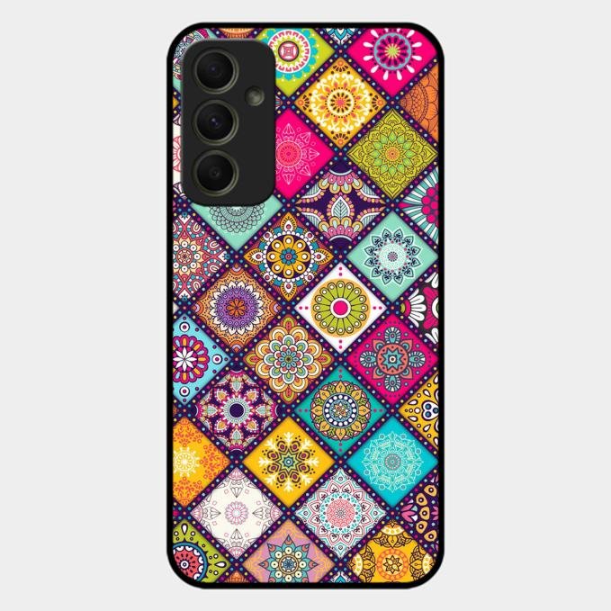 Mandala Glass Case Cover V2 For Samsung Galaxy A34 5G