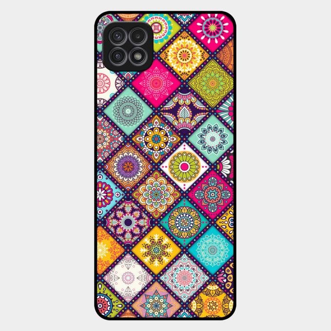 Mandala Glass Case Cover V2 For Samsung Galaxy F42 5G