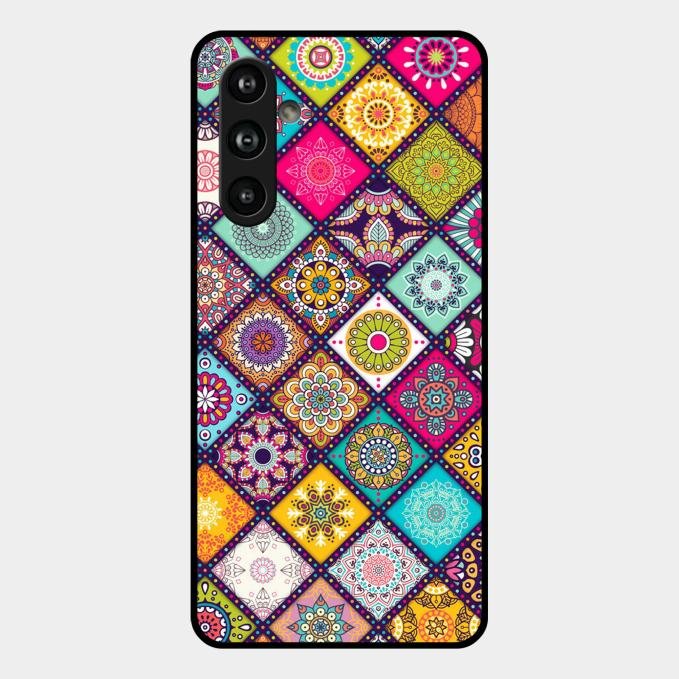 Mandala Glass Case Cover V2 For Samsung Galaxy F54 5G
