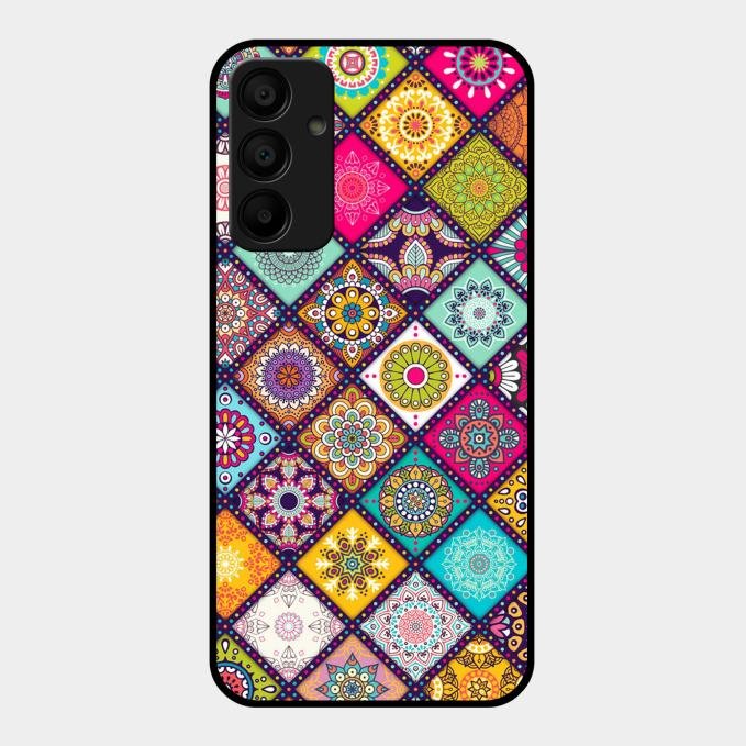 Mandala Glass Case Cover V2 For Samsung Galaxy M15 5G