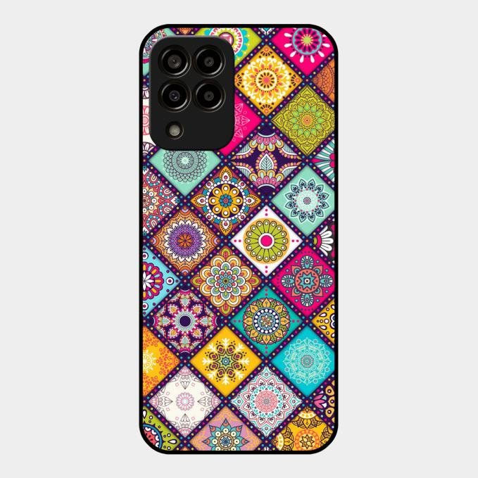 Mandala Glass Case Cover V2 For Samsung Galaxy M33 5G
