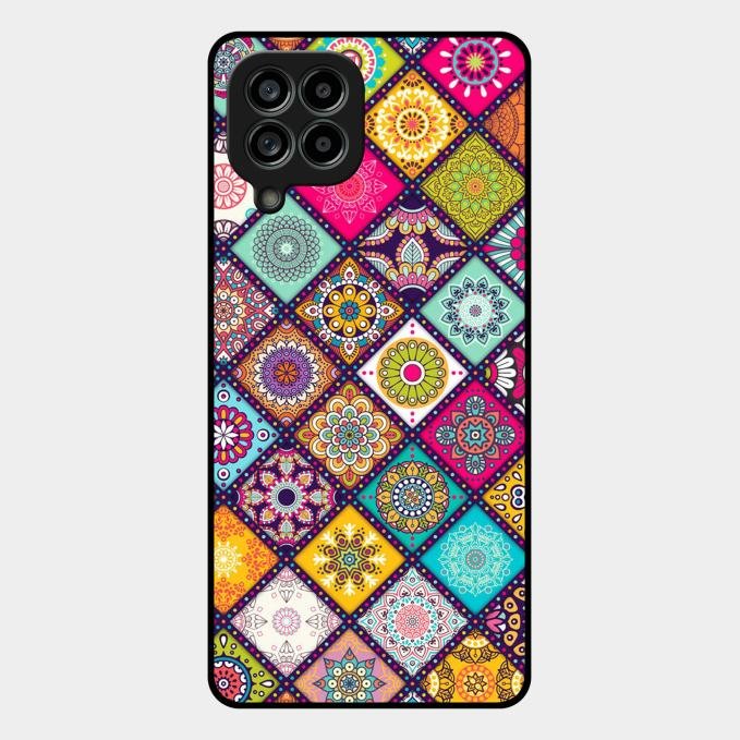 Mandala Glass Case Cover V2 For Samsung Galaxy M53 5G
