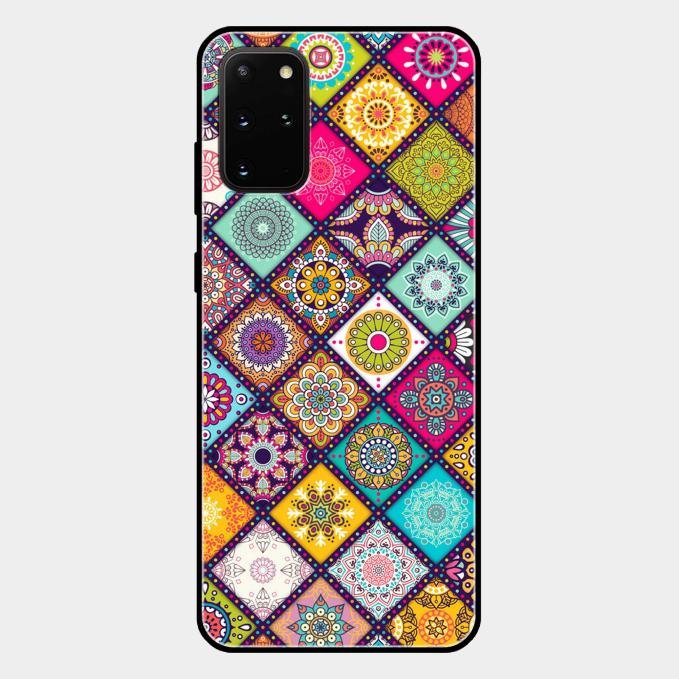 Mandala Glass Case Cover V2 For Samsung Galaxy S20 Plus