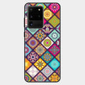 Mandala Glass Case Cover V2 For Samsung Galaxy S20 Ultra