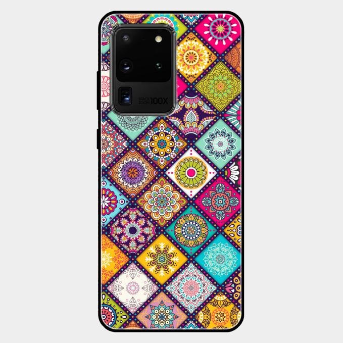 Mandala Glass Case Cover V2 For Samsung Galaxy S20 Ultra