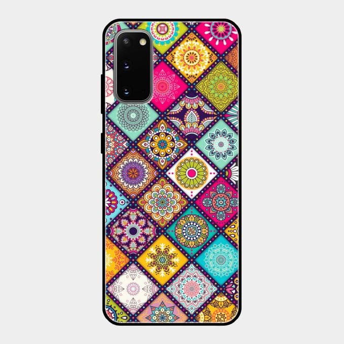 Mandala Glass Case Cover V2 For Samsung Galaxy S20