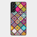 Mandala Glass Case Cover V2 For Samsung Galaxy S21 Plus