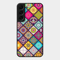 Mandala Glass Case Cover V2 For Samsung Galaxy S22 Plus 5G