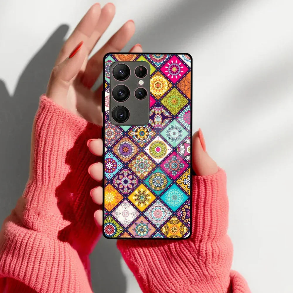 Mandala Glass Case Cover V2 For Samsung - ShopOnCliQ