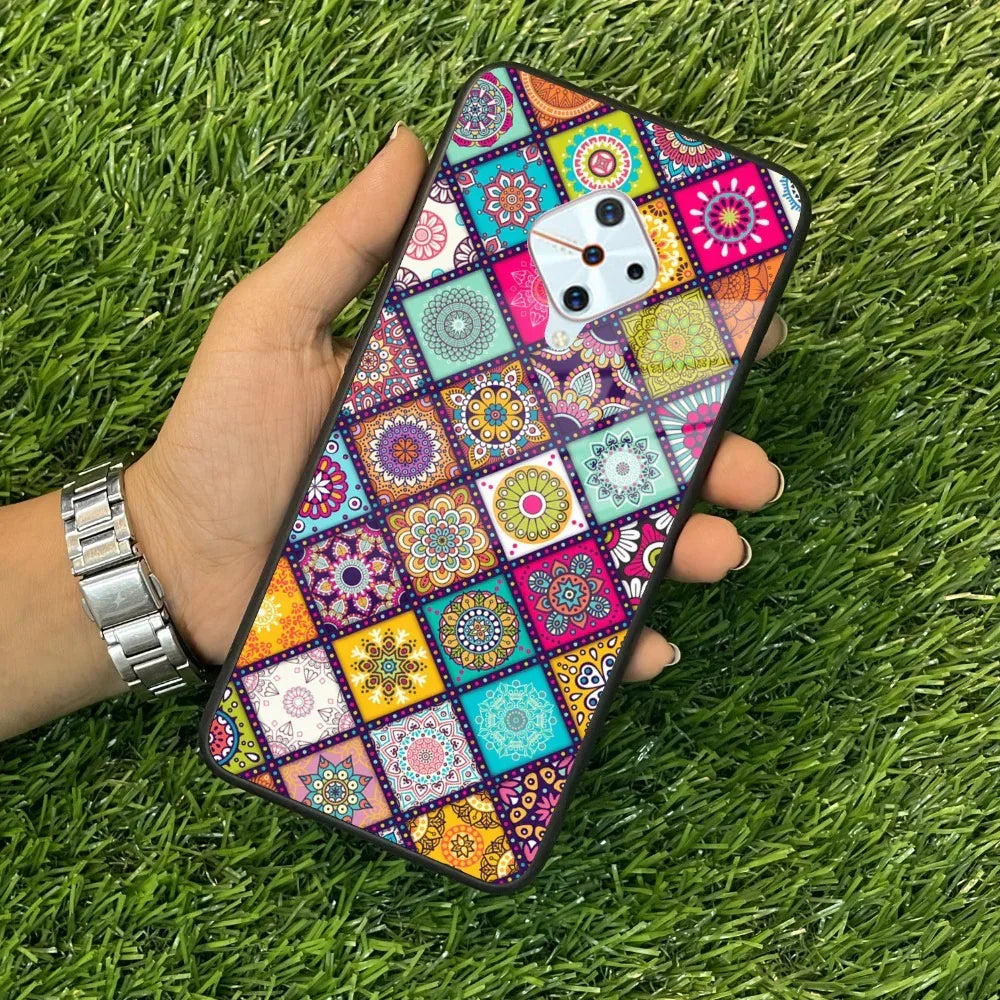 Mandala Glass Case Cover V2 For Vivo - ShopOnCliQ