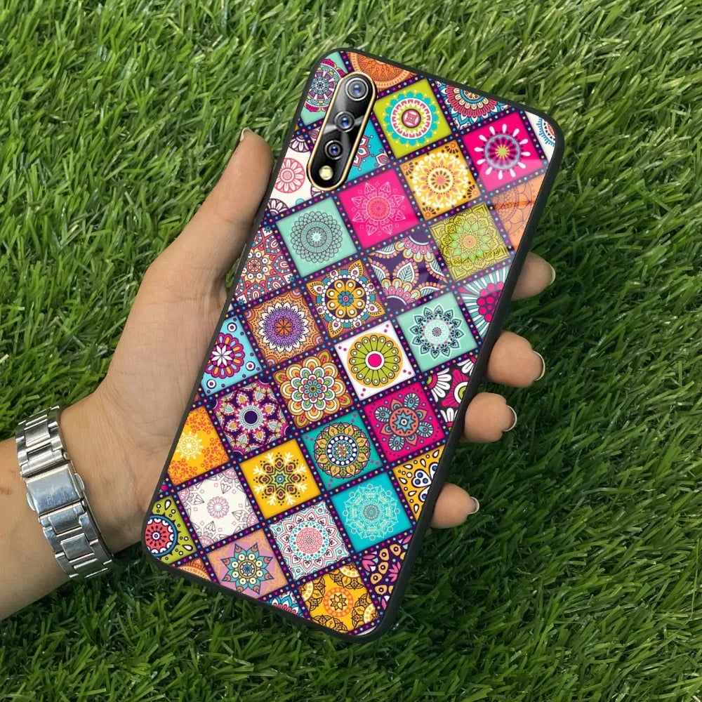 Mandala Glass Case Cover V2 For Vivo - ShopOnCliQ