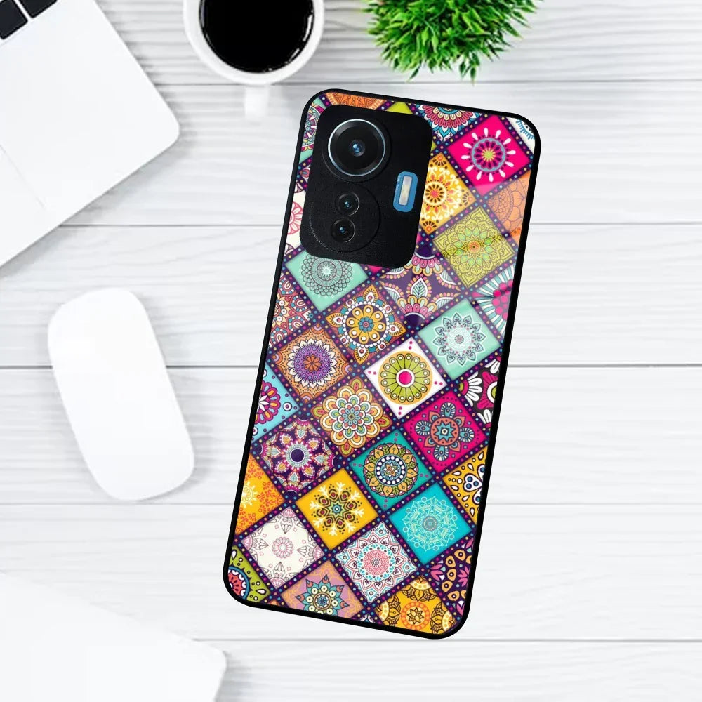 Mandala Glass Case Cover V2 For Vivo - ShopOnCliQ