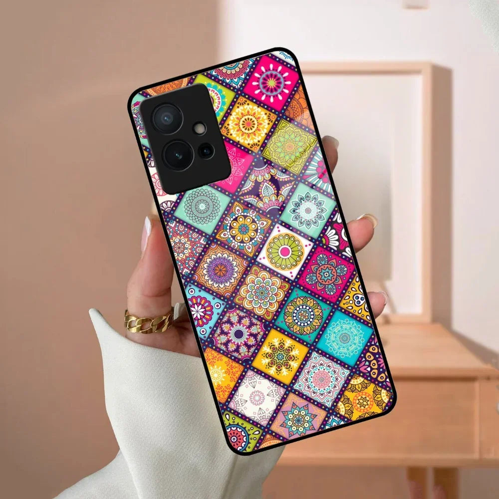 Mandala Glass Case Cover V2 For Vivo - ShopOnCliQ